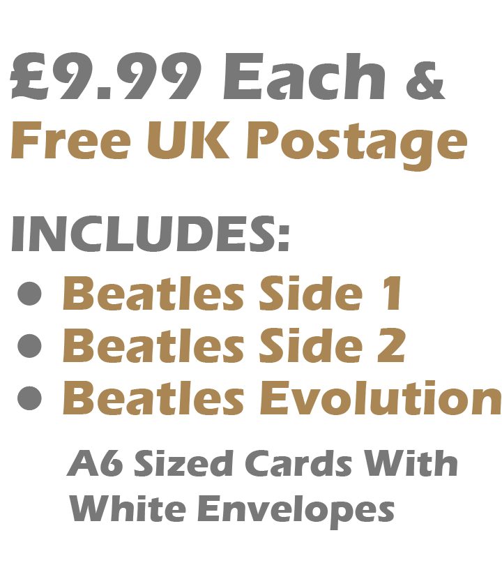 Beatles Card Set £9.99 Includes Beatles Side 1, Beatles Side 2, Beatles Evolution Cards